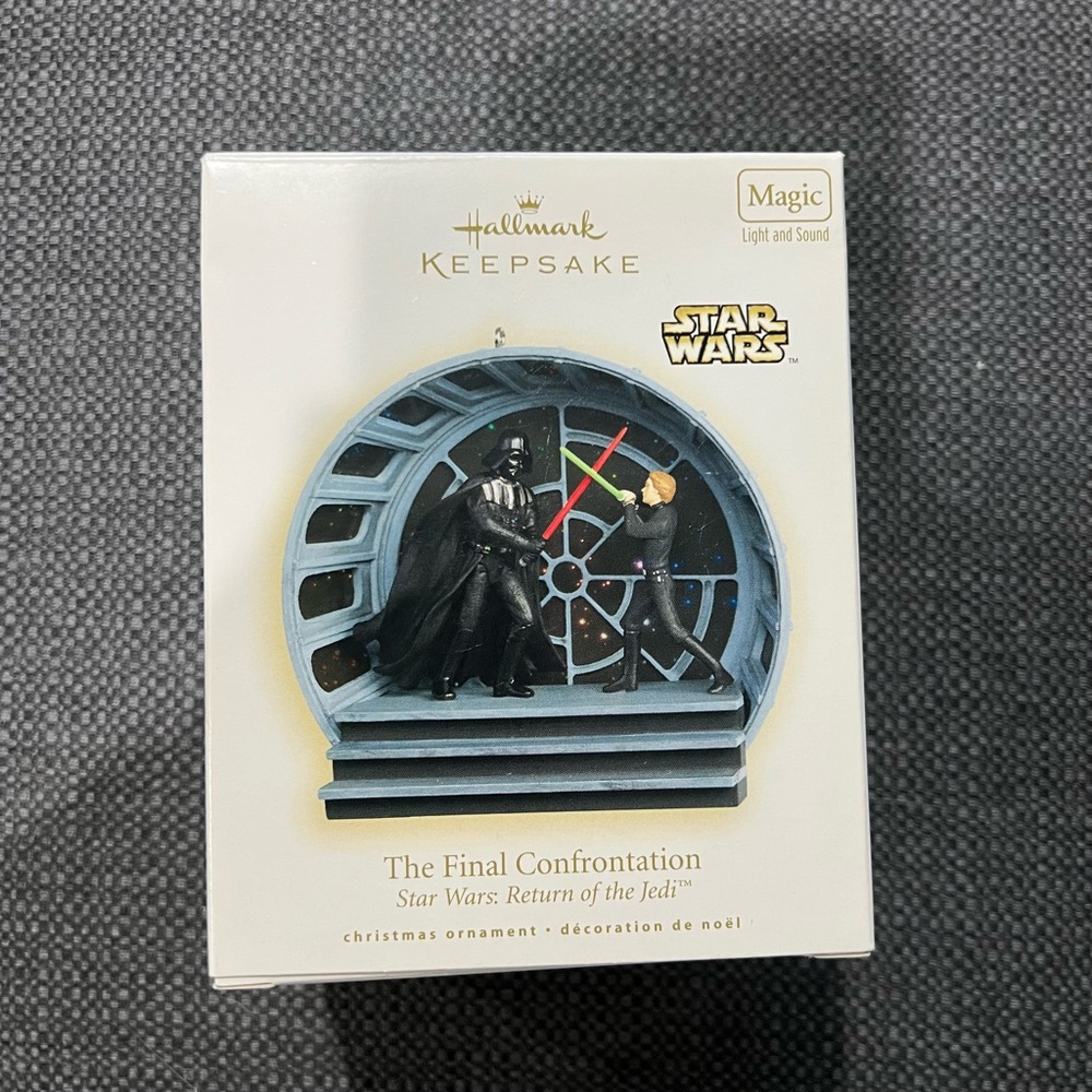 The Final Confrontation Luke Skywalker & Darth Vader (2008) Hallmark ornament